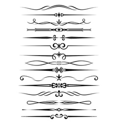 Vintage dividers vector image