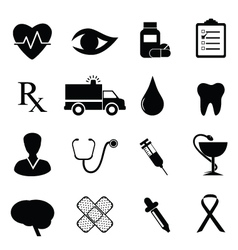 Medical icons vector image
