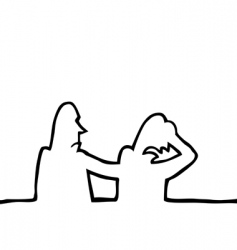 Comforting a grieving person vector image