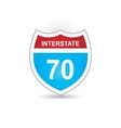 Interstate 70 vector image