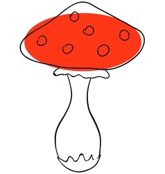 Amanita vector image
