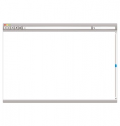 Internet web browser slider vector image