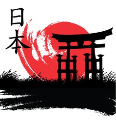 Japanese style vector image
