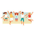Group of people on vacation Group of people on vacation vector image