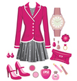 Fashion set vector image