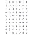 Icons and pictograms set vector image