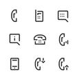 Call service icons vector image