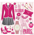 Fashion set vector image