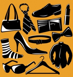 Fashion objects vector image