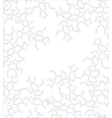 Abstract molecular structure background vector image