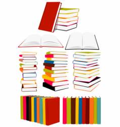 Books collection vector image