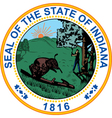 Indiana seal vector image