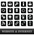 Web icons black vector image