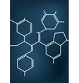 Abstract Chemical formula vector image