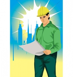 Engineer vector image