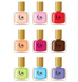 Nail polishes vector image