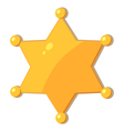 Sheriff Star vector image
