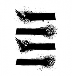 Grunge set vector image