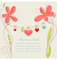 Flowers and hearts vector image