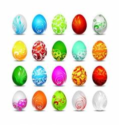 Easter eggs vector image