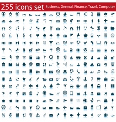 Icons set vector image