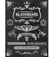 Vintage Chalkboard Design Elements vector image