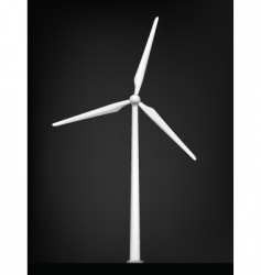 Windmill vector image