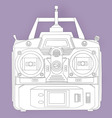 Radio remote control unit vector image