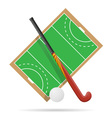 Hockey on the field Hockey on the field vector image