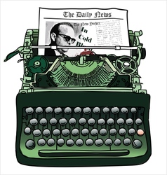 Typewriter vector image