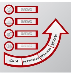Successful business concept infographic template Successful business concept infographic template vector image
