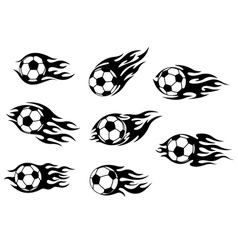 Football and soccer tattoos vector image