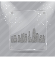 Realistic glass frames vector image