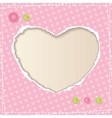 Heart of paper vector image