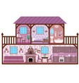 House in a cut vector image