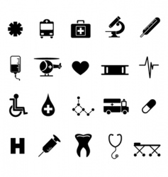 Medical icons vector image