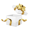 Opened gift box vector image