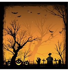 Halloween background vector image