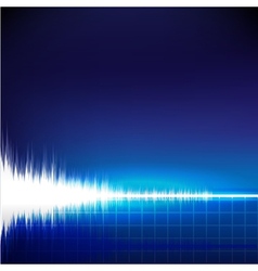 Sound wave abstract background vector image