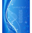 Christmas blue abstract background vector image