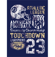 American football vector image