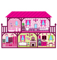 House for the girl in a cut vector image
