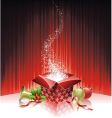 Christmas gift box vector image