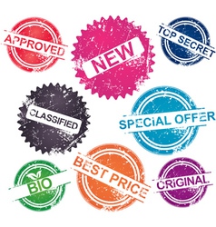 Grunge stamps vector image