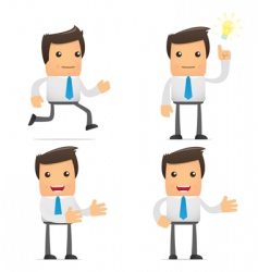 Cartoon office workers vector image