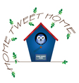 HOME TWEET HOME vector image