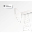 Origami oil pump on a white background vector image