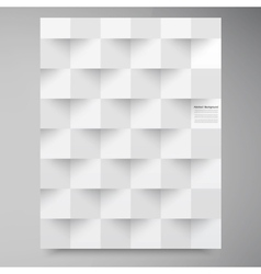 White squares Abstract backround vector image