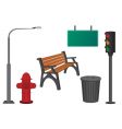 City objects vector image