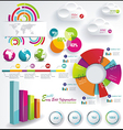 Set elements of infographics vector image